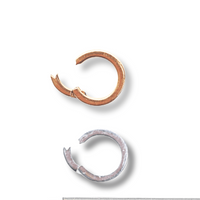 14kt Gold Fill and Sterling Silver Charm Collector - Chocolate and Steel