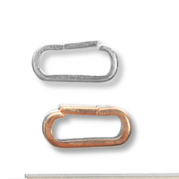 14kt Gold Fill and Sterling Silver Charm Collector - Chocolate and Steel