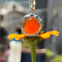 Gemdrop Juicy Chalcedony Charm Necklace