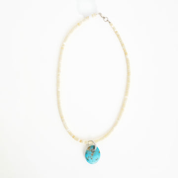 Opal and Turquoise Snake Necklace