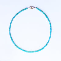 Absolutely Finest Faceted Opal Necklace in sunset colors - Chocolate and Steel