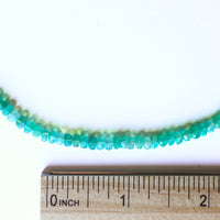 Absolutely Finest Faceted Opal Necklace in sunset colors - Chocolate and Steel