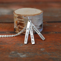 "Be yourself. Everyone else is already taken" - Oscar Wilde quote necklace - Chocolate and Steel