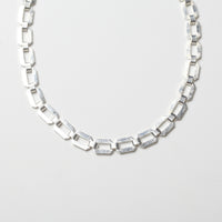 Buckle Chain Bracelet – Sterling Silver Statement - Chocolate and Steel