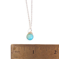 Button Gemstone Charm Necklace - Gumdrop Color Story - Chocolate and Steel