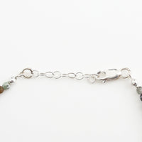 Clifftide Ruby Zoisite Bracelet - Chocolate and Steel