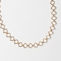 Clover Flower Chain Bracelet – 14k Gold Fill - Chocolate and Steel