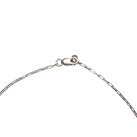 Desert Snake with Blue Diamond Necklace - Wisdom Necklace - Chocolate and Steel