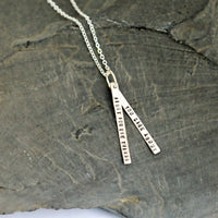 "Fight for the things you care about" - Ruth Bader Ginsburg quote necklace - Chocolate and Steel