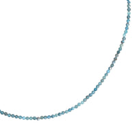 Hoffman Apatite Beaded Necklace - Chocolate and Steel