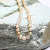 Jackie Opal "pearl style" Necklace - Chocolate and Steel