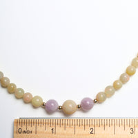 Jackie Opal "pearl style" Necklace - Chocolate and Steel