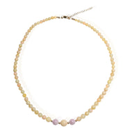 Jackie Opal "pearl style" Necklace - Chocolate and Steel
