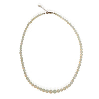 Jackie Opal "pearl style" Necklace - Chocolate and Steel