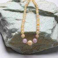 Jackie Opal "pearl style" Necklace - Chocolate and Steel