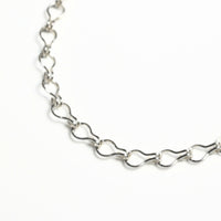 Ladder Chain Bracelet – Sterling Silver - Chocolate and Steel
