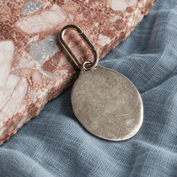 Little Bird Heart Pendant — Hand-Carved - One of a Kind - Chocolate and Steel