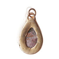 Lost in the Forest – Ocean Jasper Pendant Necklace - Chocolate and Steel