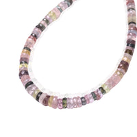 Memories Graduated Tourmaline Necklace - Pink - Chocolate and Steel