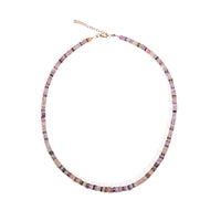 Memories Graduated Tourmaline Necklace - Pink - Chocolate and Steel