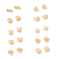Micro Stud Earrings - choose from Bow, Bunny, Clover, Kitty, Star, Mushroom, Sakura and more - Chocolate and Steel