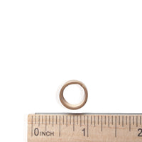 Power Barrel - Carved Line Charm Necklace - Chocolate and Steel