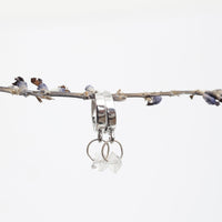 Shoreline Huggie Hoop Earrings - Chocolate and Steel