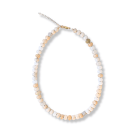 Storyteller Necklace - Chocolate and Steel