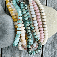 Storyteller Necklace - Chocolate and Steel