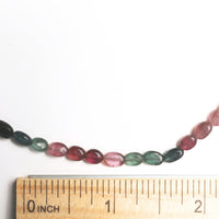 Sunset Cobblestone Road Tourmaline Necklace - Chocolate and Steel