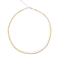 Sunshine Opals Necklace - Chocolate and Steel