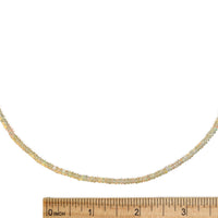 Sunshine Opals Necklace - Chocolate and Steel