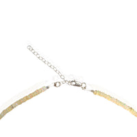 Sunshine Opals Necklace - Chocolate and Steel