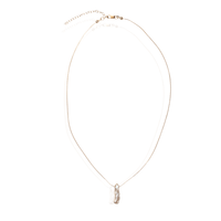 "The Ariel" Baroque Pearl Necklace - Chocolate and Steel