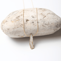 "The Ariel" Baroque Pearl Necklace - Chocolate and Steel