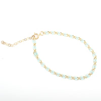 "The Topanga" Enamel and Gold Chain Bracelet - Chocolate and Steel