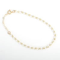 "The Topanga" Enamel and Gold Chain Bracelet - Chocolate and Steel