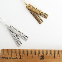 “There are always flowers for those who want to see them” Henri Matisse Quote Necklace - Chocolate and Steel