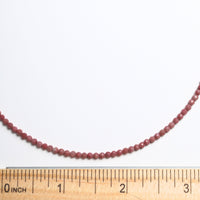 Tiny Pebbles Ruby Necklace - Chocolate and Steel