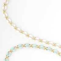 "The Topanga" Gold and Enamel Chain Necklace