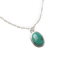 Voice of the Earth Chrysocolla Necklace - Chocolate and Steel
