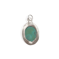 Voice of the Earth Chrysocolla Necklace - Chocolate and Steel