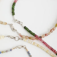 Watermelon Love Necklace with All We Need Is Love Pendant - Chocolate and Steel