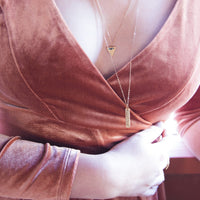 "Sometimes in the Waves of Change We Find our True Direction" Quote Necklace - Chocolate and Steel