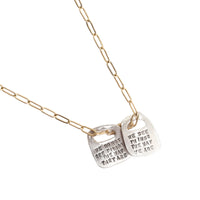 Anais Nin Rune Necklace "We do not see things the way they are. We see things the way we are" - Chocolate and Steel