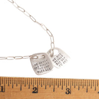 Anais Nin Rune Necklace "We do not see things the way they are. We see things the way we are" - Chocolate and Steel