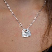 Anais Nin Rune Necklace "We do not see things the way they are. We see things the way we are" - Chocolate and Steel