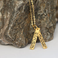 "As soon as you trust yourself you will know how to live" -Goethe quote necklace - Chocolate and Steel