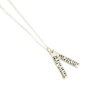 "As soon as you trust yourself you will know how to live" -Goethe quote necklace - Chocolate and Steel