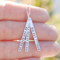 "As you start to walk out on the way, the way appears." -Rumi Quote necklace - Chocolate and Steel